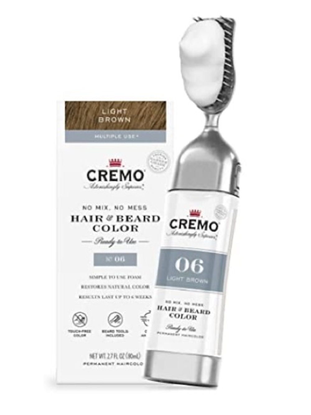 Cremo Light Brown No-Mix Hair & Beard Color - 06